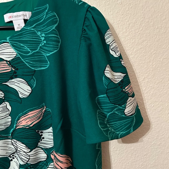 Liz Claiborne Green Dress size 16 - Picture 3 of 4